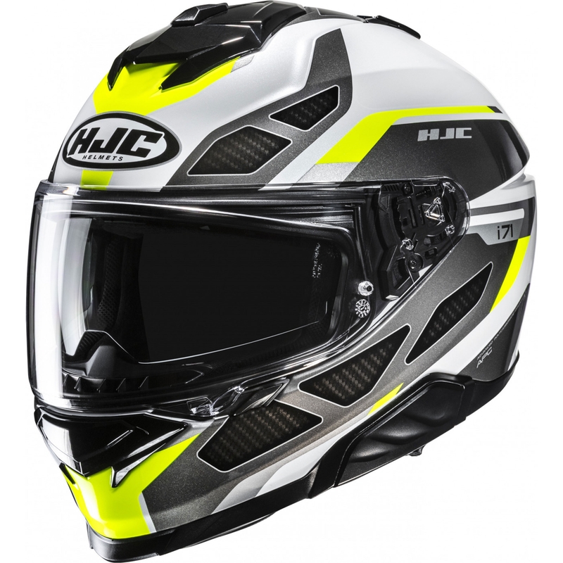 Integralhjelm HJC i71 Zest MC3H sort-hvid-fluo gul