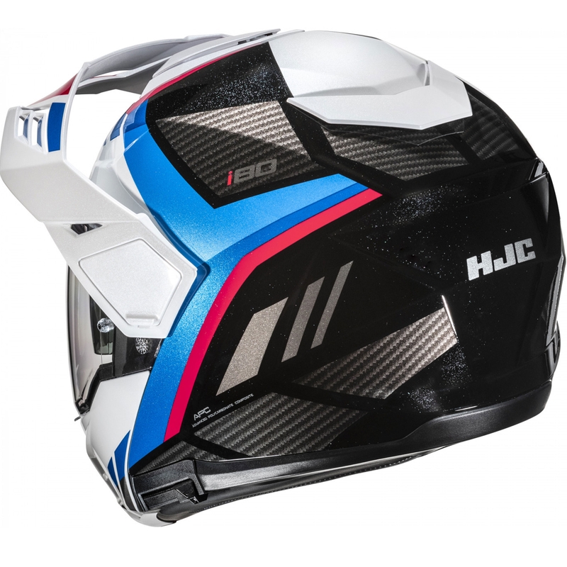 Flip-up motorcykelhjelm HJC i80 Imes MC21 sort-hvid-blå-rød