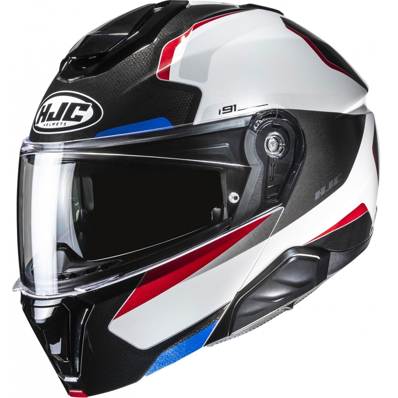 Flip-up motorcykelhjelm HJC i91 Felio MC21 sort-hvid-rød-blå