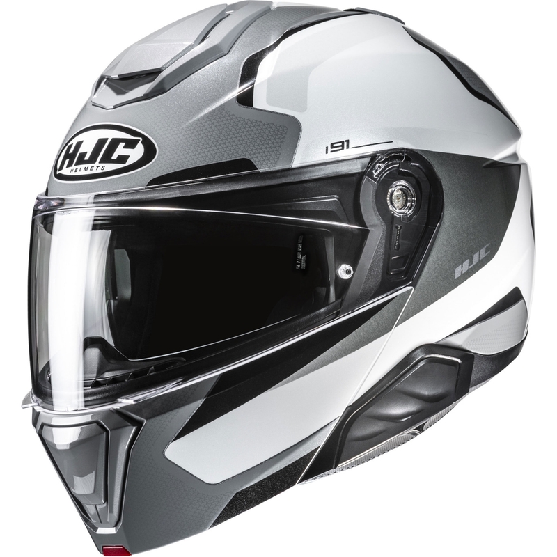 Flip-up motorcykelhjelm HJC i91 Felio MC5 grå-hvid
