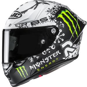 Integralhjelm HJC RPHA 1 V2 CARBON Snow Diablo MC10SF sort-hvid