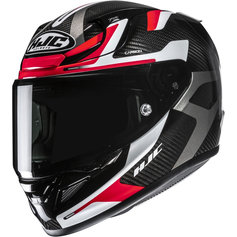Integralhjelm HJC RPHA 12 CARBON Xentra MC1 sort-hvid-rød