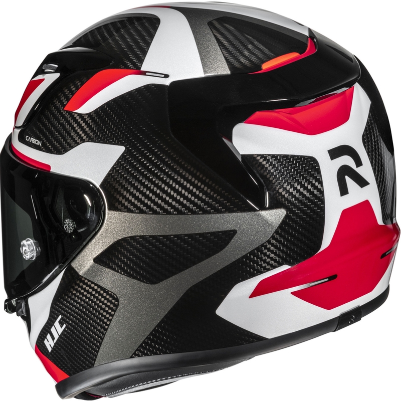 Integralhjelm HJC RPHA 12 CARBON Xentra MC1 sort-hvid-rød