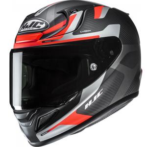 Fullface motorcykelhjelm HJC RPHA 12 CARBON Xentra MC6HSF sort-grå-rød