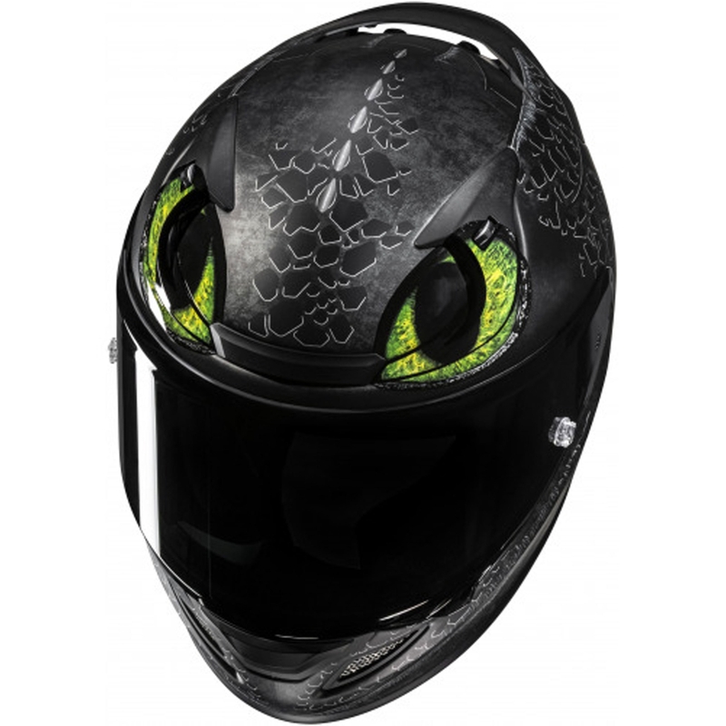 Fullface motorcykelhjelm HJC RPHA 12 Tandløs II Universal MC4SF sort