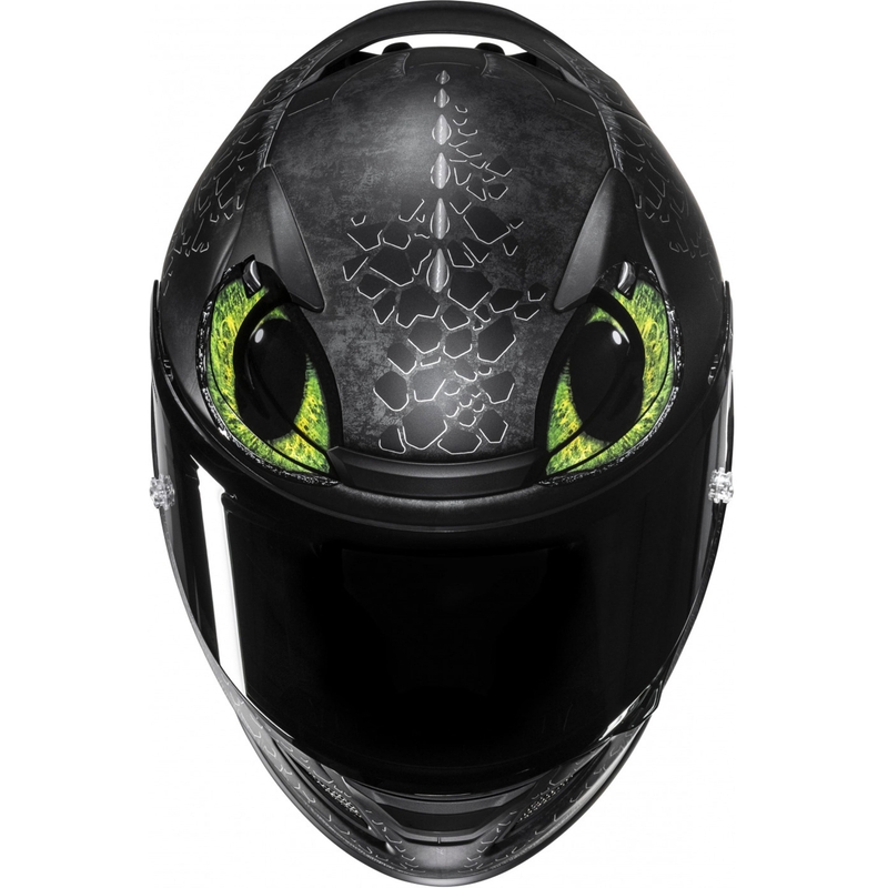 Fullface motorcykelhjelm HJC RPHA 12 Tandløs II Universal MC4SF sort