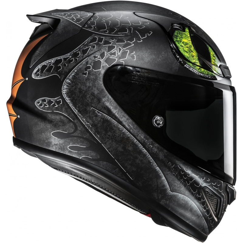 Fullface motorcykelhjelm HJC RPHA 12 Tandløs II Universal MC4SF sort