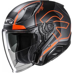 Åben motorcykelhjelm RPHA 31 Dereen MC6HSF sort-grå-orange