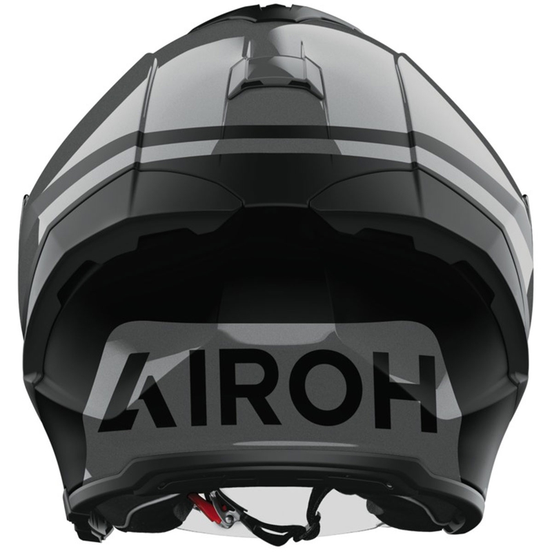 Åben motorcykelhjelm Airoh H21 Square mat-blank sort-grå