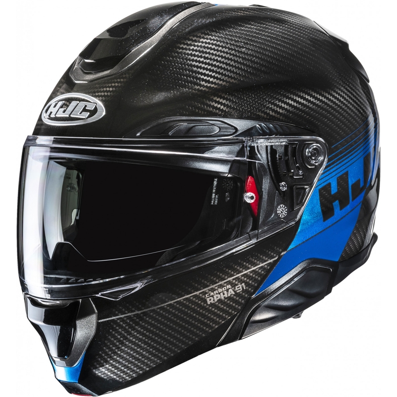 Flip-up motorcykelhjelm HJC RPHA 91 CARBON Elig MC2 sort-blå