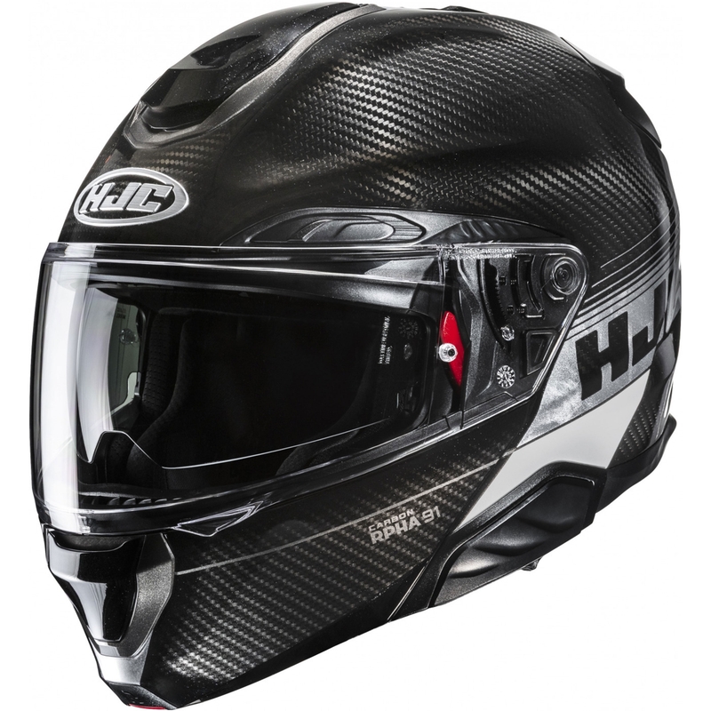 Flip-up motorcykelhjelm HJC RPHA 91 CARBON Elig MC5 sort-grå