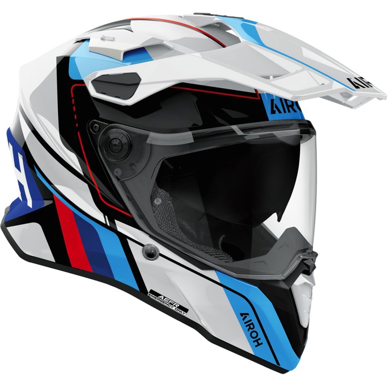 Enduro hjelm Airoh Commander 2 Skip blank hvid