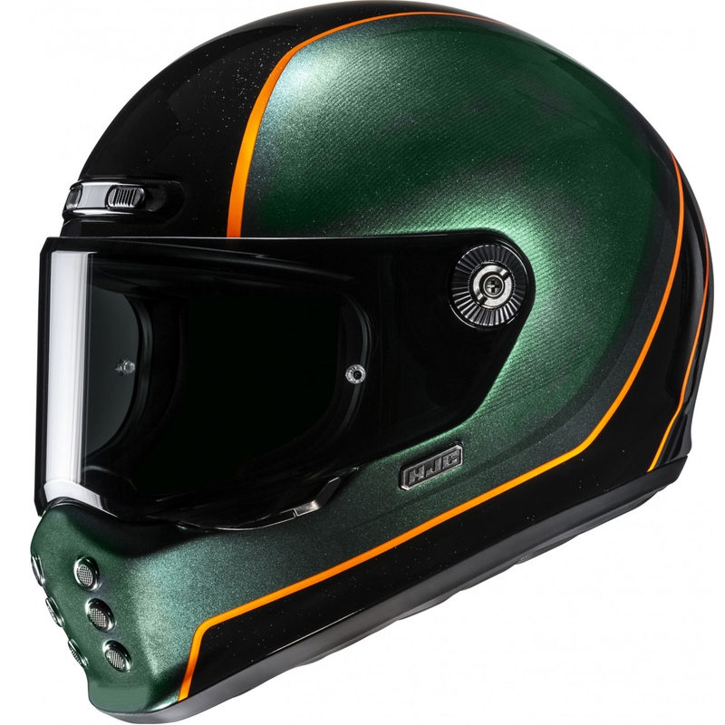 Integralhjelm HJC V10 Hodu MC47 grøn-sort-orange