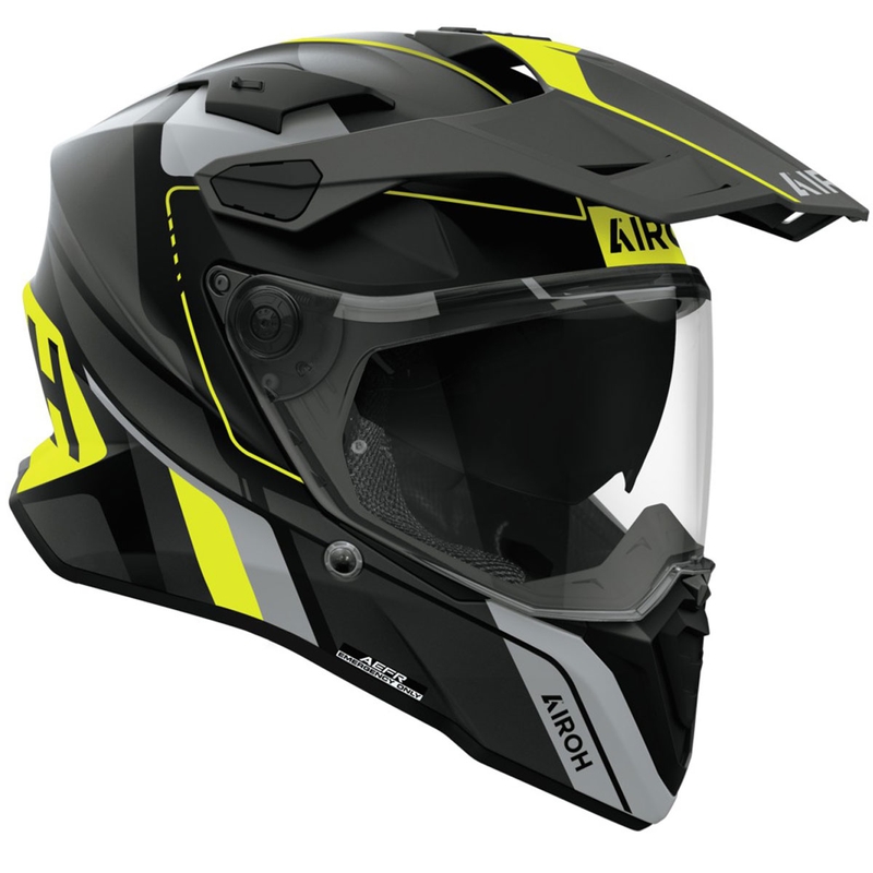 Enduro hjelm Airoh Commander 2 Skip mat gul