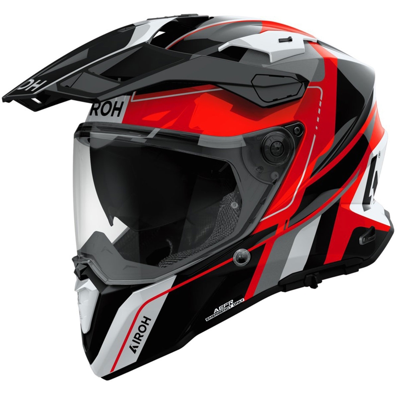 Enduro hjelm Airoh Commander 2 Skip blank rød