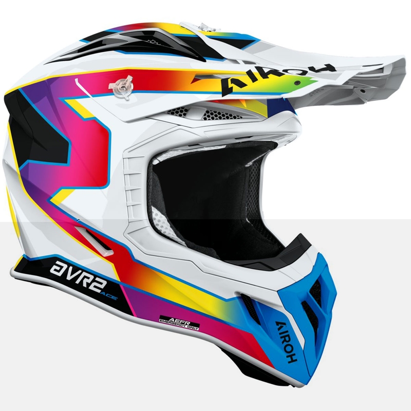 Airoh Aviator ACE 2 Sunrise motocrosshjelm, blank, flerfarvet
