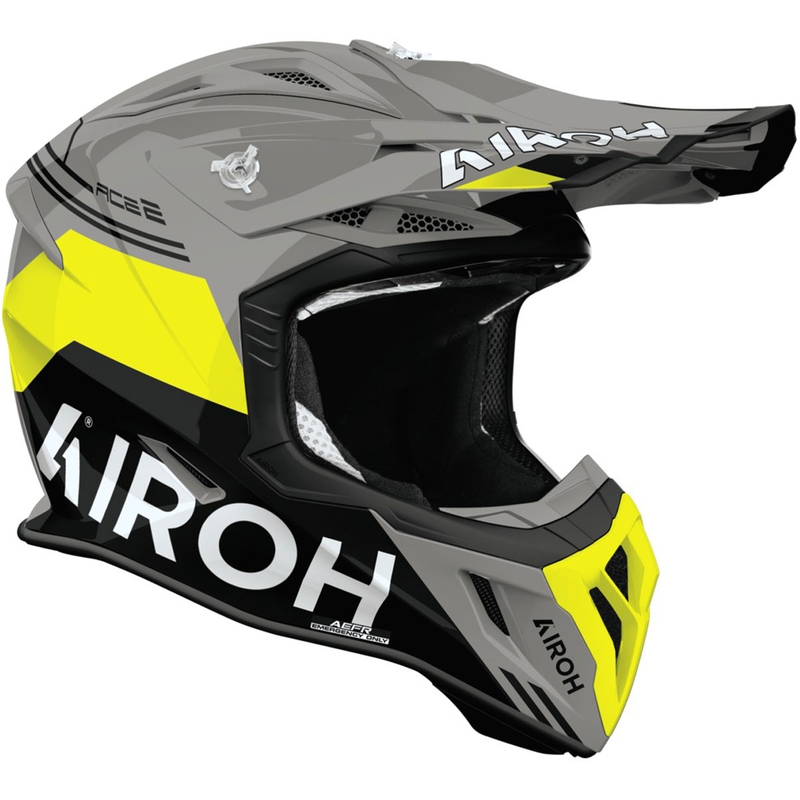 Airoh Aviator ACE 2 Fury motocrosshjelm, blank gul