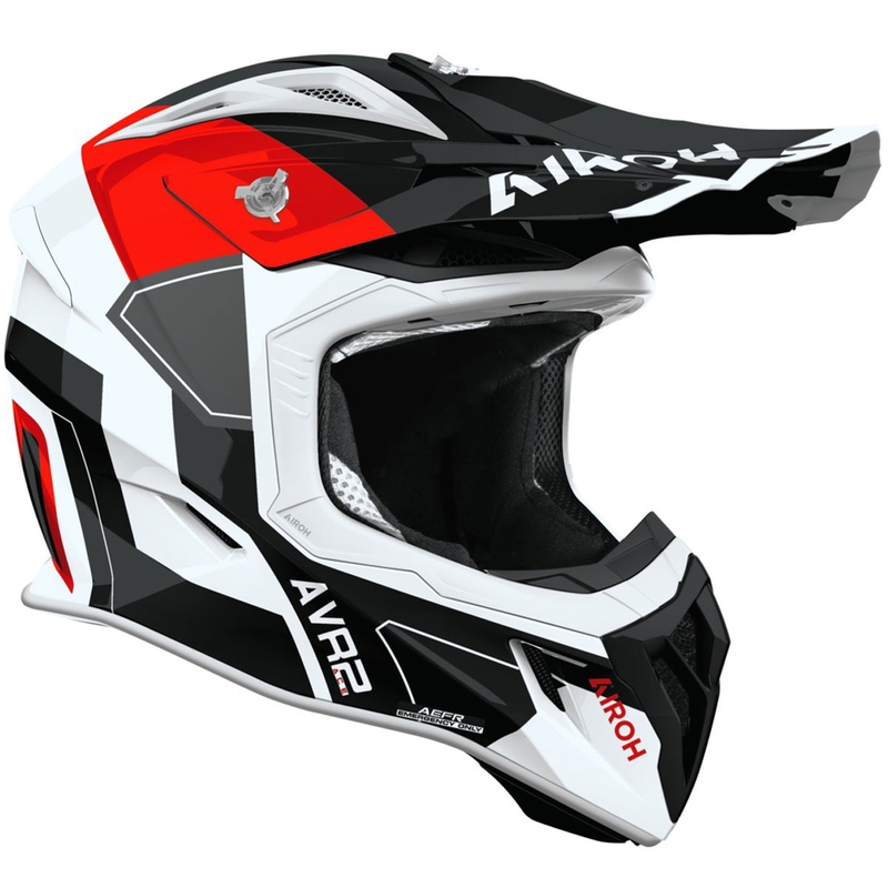 Airoh Aviator ACE 2 Shield motocrosshjelm, blank rød