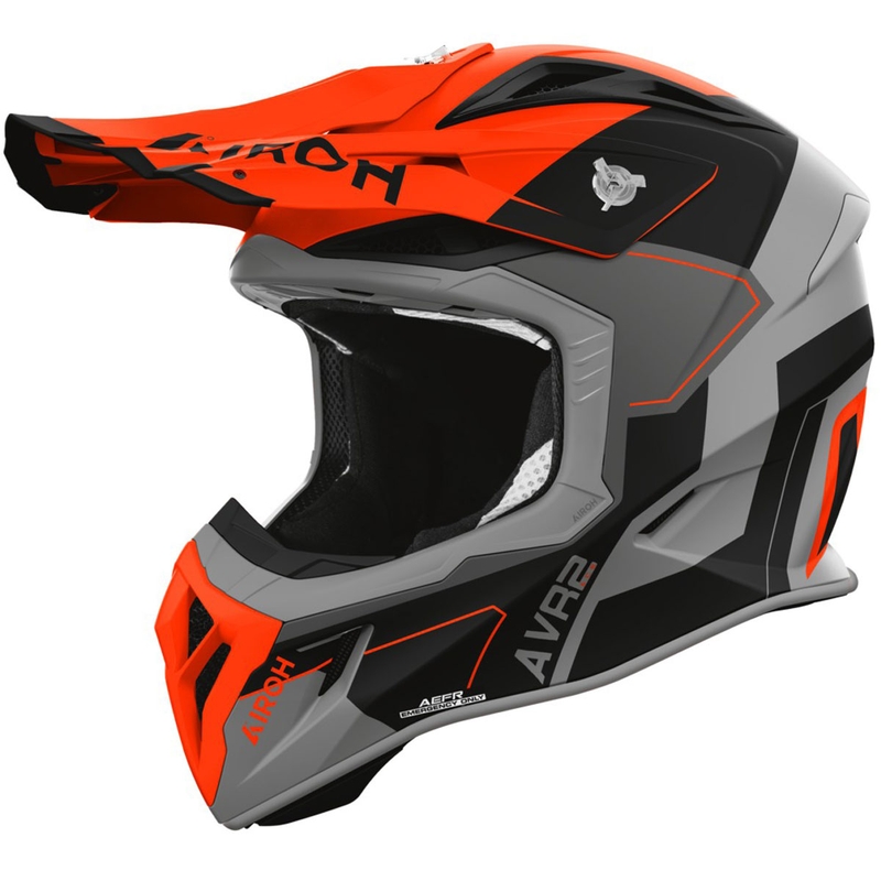 Motocross hjelm Airoh Aviator ACE 2 Shield mat orange