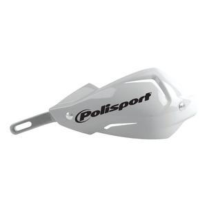 Chrániče páček POLISPORT FWA - TOUQUET s univerzální montážní sadou na řidítka bílá