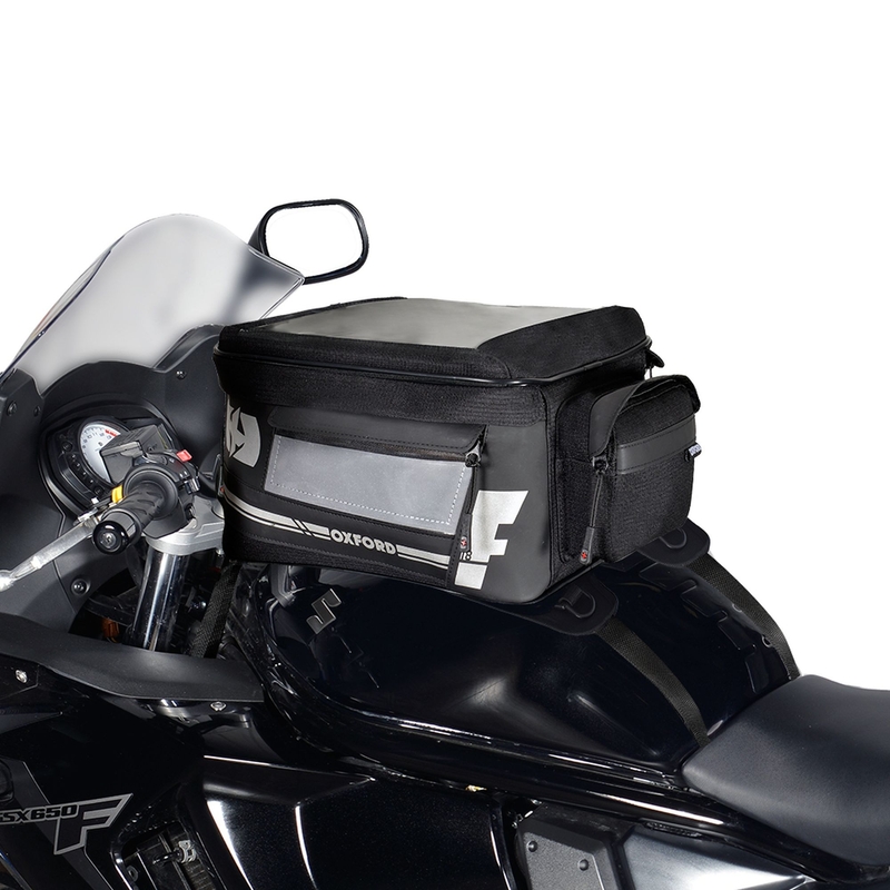 Tanktaske til motorcykel Oxford F1 med stropper