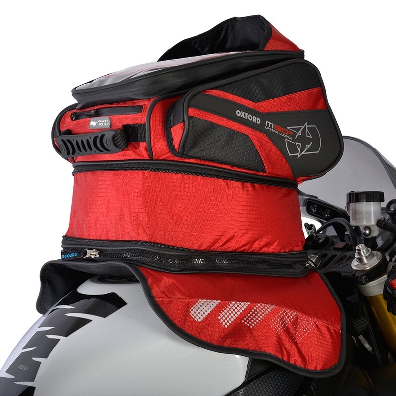 Tankbag na motocykl Oxford M30R černo-červený