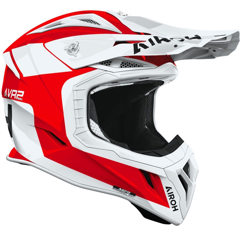 Motocross hjelm Airoh Aviator ACE 2 Iron blank rød