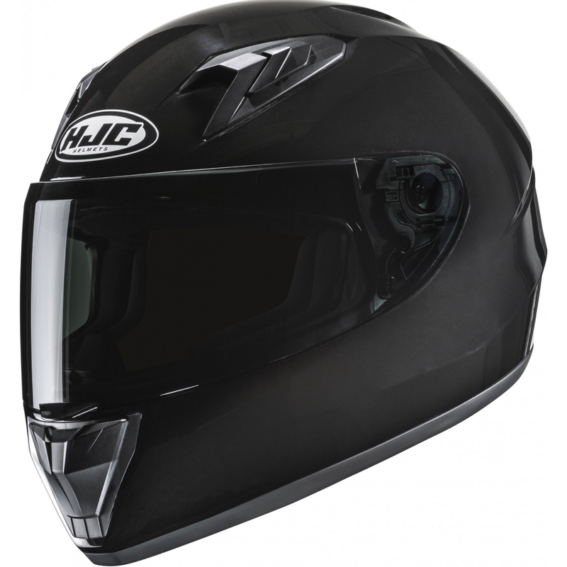 Børne fullface motorcykelhjelm HJC Y10 Solid metallic sort