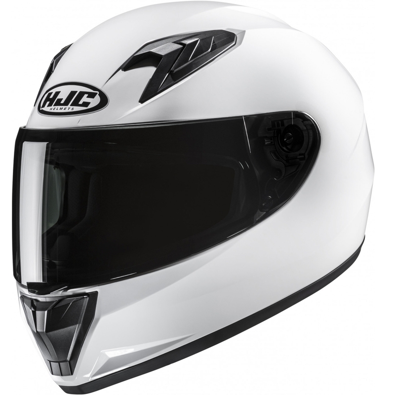 Børne fullface motorcykelhjelm HJC Y10 Solid perlehvid