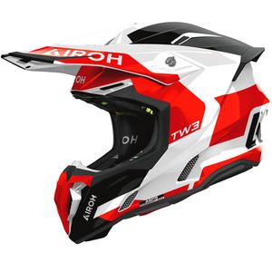 Motocross hjelm Airoh Twist 3 Fancy blank rød