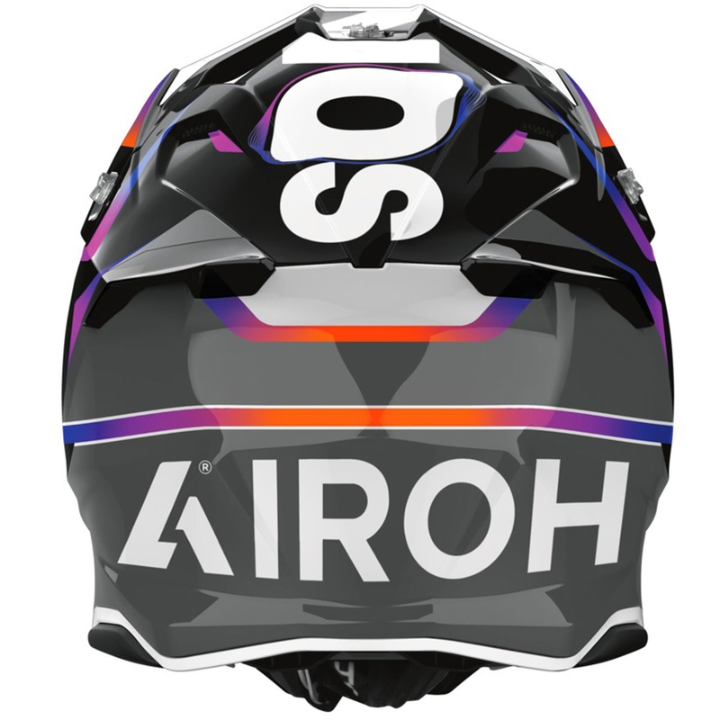 Motocross hjelm Airoh Twist 3 Hustle blank grå-lilla