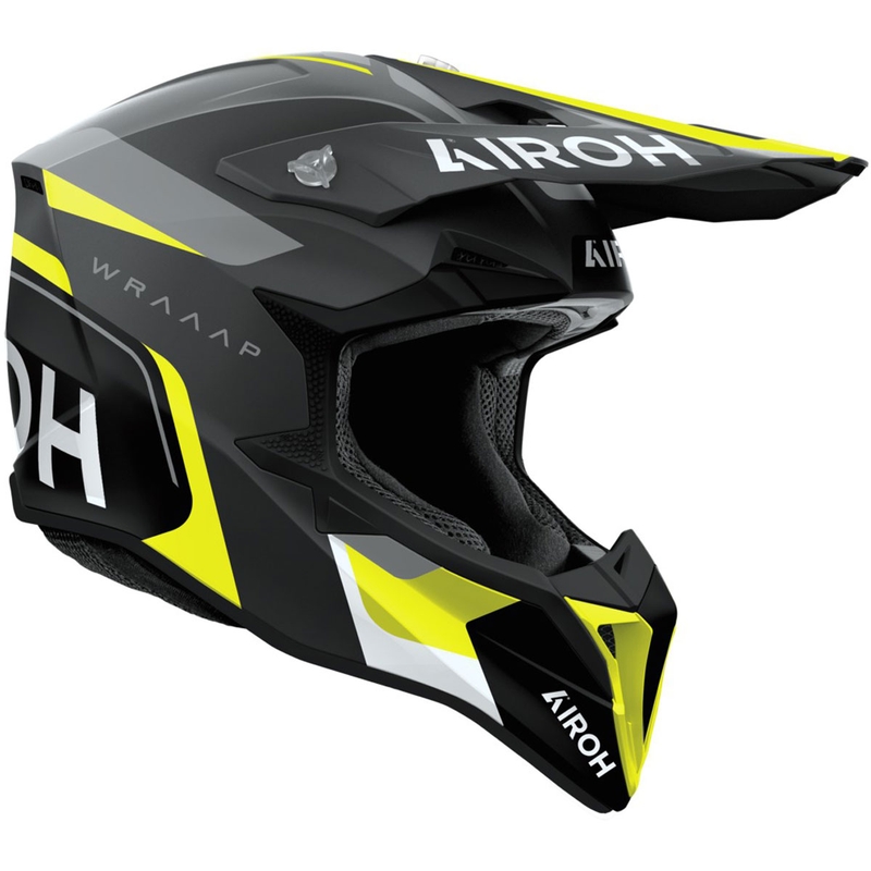 Airoh Wraaap Conquer motocrosshjelm mat gul