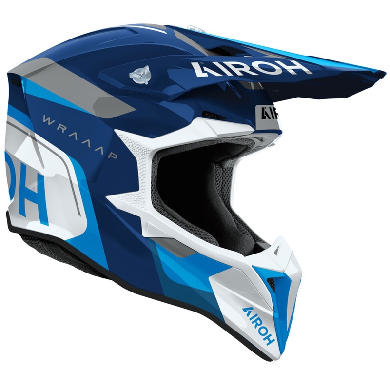 Airoh Wraaap Conquer motocrosshjelm, blank blå
