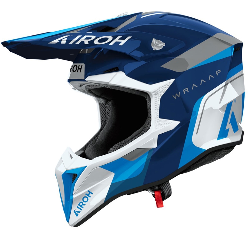 Airoh Wraaap Conquer motocrosshjelm, blank blå