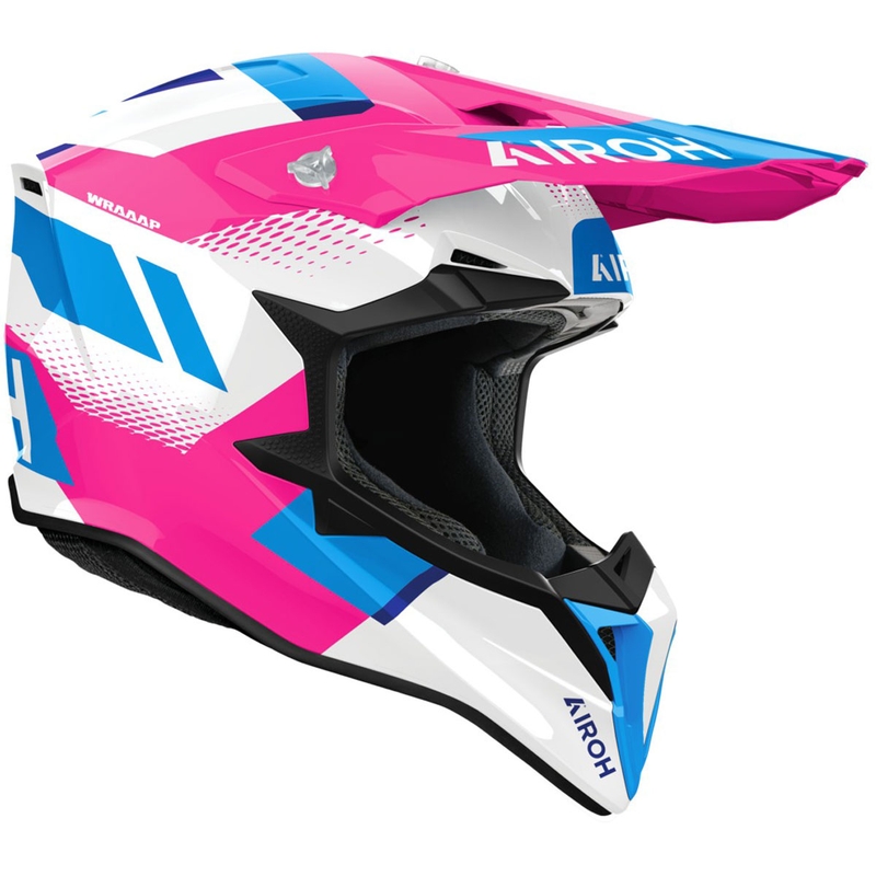 Airoh Wraaap Vision Motocross Hjelm Glossy Pink