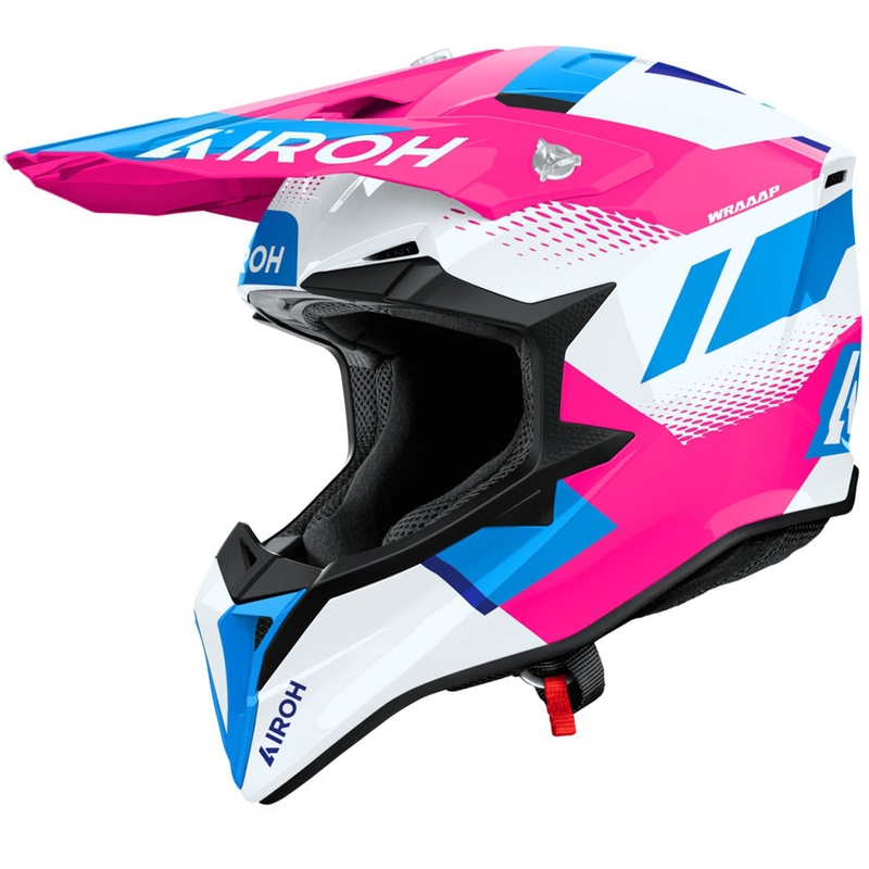 Airoh Wraaap Vision Motocross Hjelm Glossy Pink