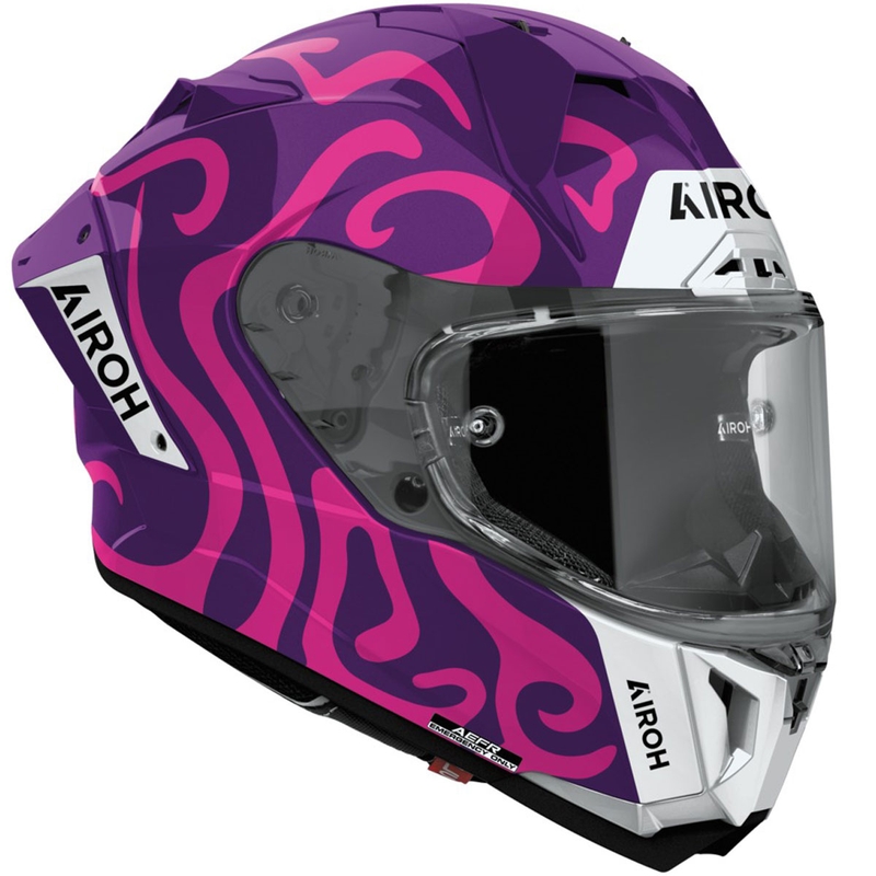 Airoh GP800 Swain fullface motorcykelhjelm, blank lilla