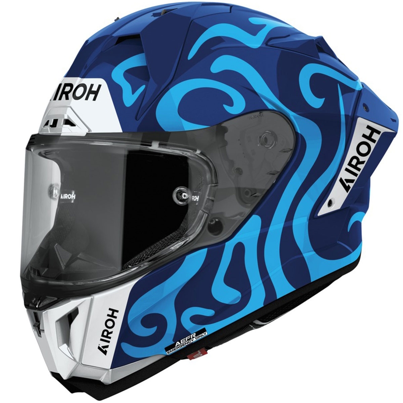 Airoh GP800 Swain full face motorcykelhjelm, blank blå