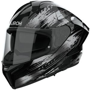 Airoh MATRYX Reflex fullface motorcykelhjelm, blank grå