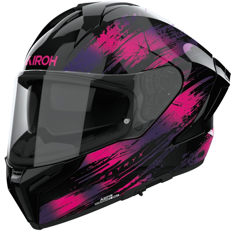 Airoh MATRYX Reflex fullface motorcykelhjelm, blank lilla