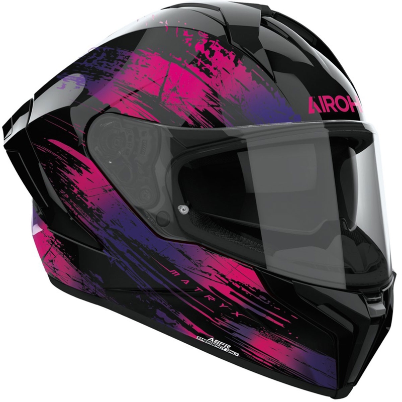 Airoh MATRYX Reflex fullface motorcykelhjelm, blank lilla