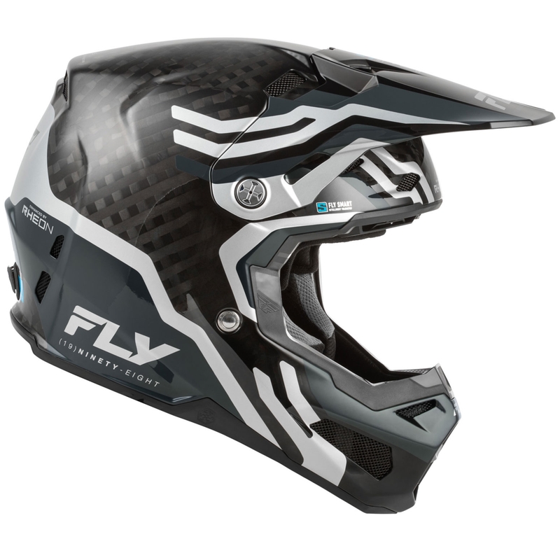 FLY Racing Formula S Carbon Byte motocrosshjelm kulstof-grå-sølv