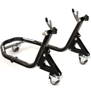 Mobil motorcykelstativ bagtil med gafler til R-TECH rulleporte