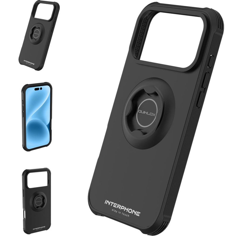 Interphone QUIKLOX Tetraforce - Apple iPhone 17 Pro telefoncover sort