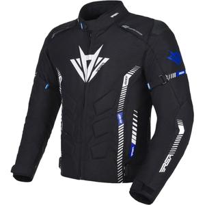 Motorcykeljakke RSA Rider sort-hvid-blå