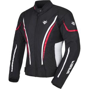 RSA Wasp motorcykeljakke til kvinder i sort, hvid og rød