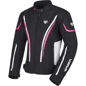 RSA Wasp motorcykeljakke til kvinder i sort, pink og hvid