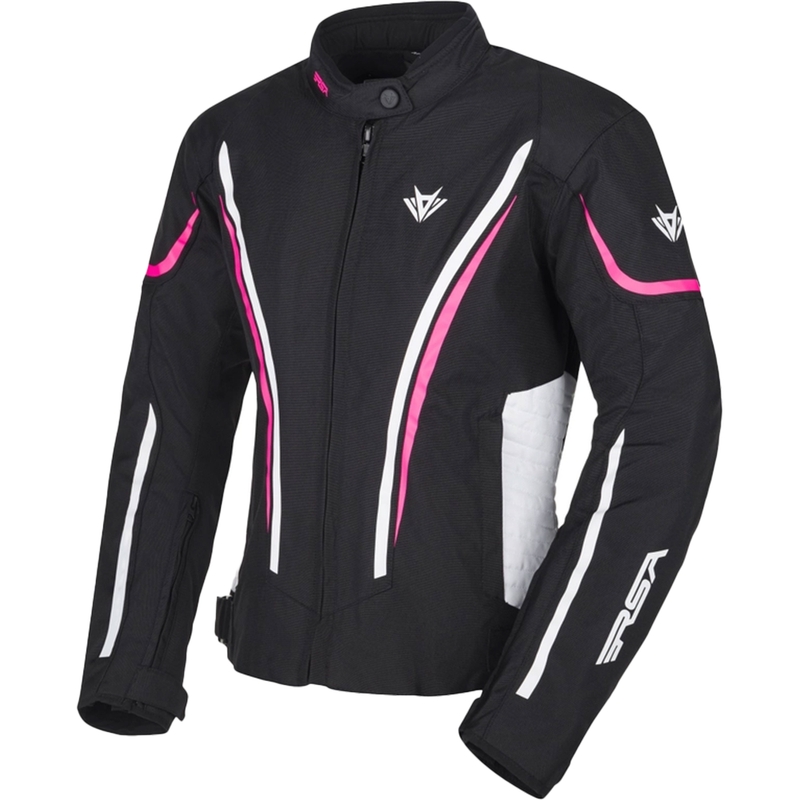 RSA Wasp dame motorcykeljakke sort-pink-hvid