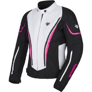 RSA Wasp motorcykeljakke til kvinder Hvid-sort-pink