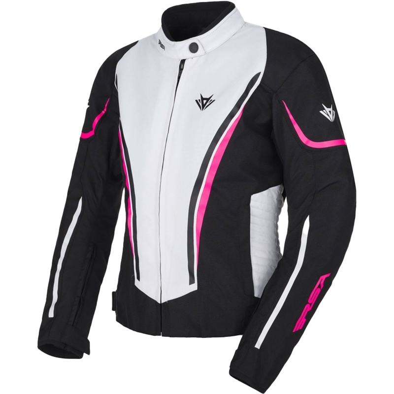 RSA Wasp dame motorcykeljakke hvid-sort-pink